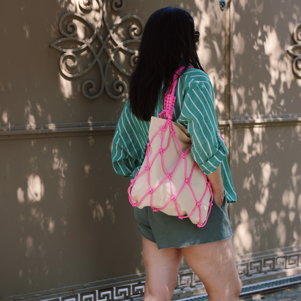 the market bag | electric pink